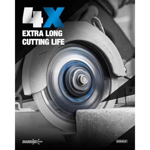 CRALY 4-1/2 Inch Super Thin Segmented Diamond Blade, 7/8 in Arbor, 4.5'' Diamond Stone Blade for Angle Grinder & Masonry Saw, Diamond Cutting Wheel for Cutting Concrete, Brick, Granite, Block