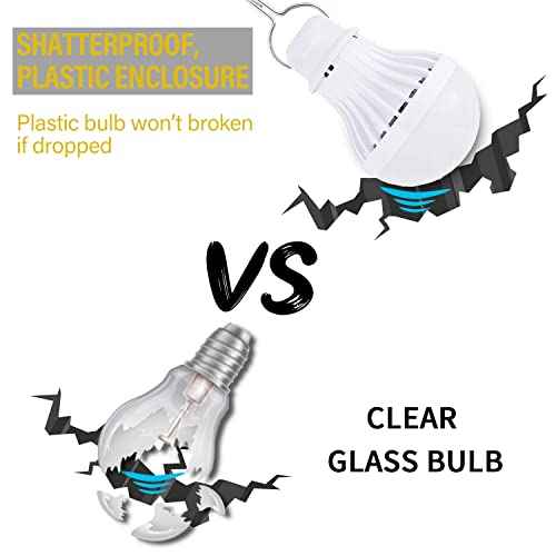 USB LED Light Bulb Camping Latern Outdoor Light with Simple Switch, Portable LED Bulb 5V 5W for Garage Warehouse Car Truck Fishing Boat Outdoor Emergency Light White Lamp 2.5m/8.2ft¡¦