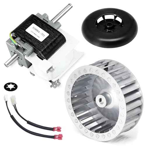 318984-753 LA11AA005 Draft Inducer Motor Blower Wheel Replacement Kit for Jakel Carrier Payne Bryant Furnace Compatible Part Number J238-150-1571 310371-752 HC21ZE117 65569