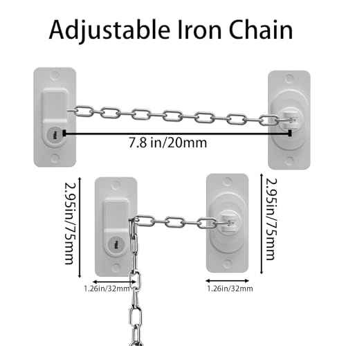 CMINGJ £¨2 Pack£©Child Safety Locks, Adjustable Refrigerator Lock with Keys, for Fridge, Cabinets, Drawers, Dishwasher, Toilet and Child Safety Cabinet Lock, for Child,Kids and Toddlers