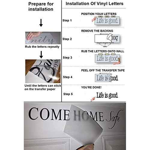 Enter & Exit Door Sign- UV Resistant, Waterproof, Durable, Peel & Stick Adhesive Label Decal Sticker Quote Vinyl Mural Art Script Lettering - Each Decal 7" x 3.5", White