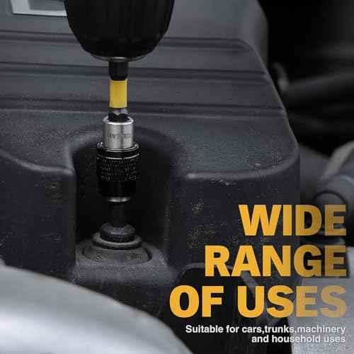 Tamper Proof Torx Bit Set: 25 Pieces T5-T40 Torx Security Bits Set | Torque Star Bits with 2.5" Magnetic Extension Bit Holder and Storage Box | S2 Steel