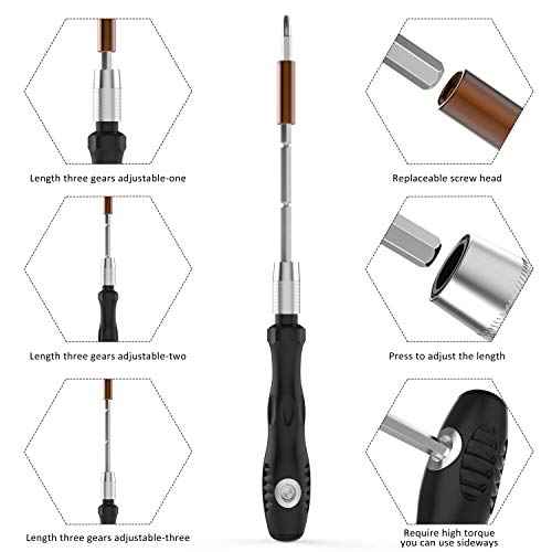 32 In 1 Small Screwdriver Set, Mini Magnetic Screwdriver Set ? Contains 30 Bits Precision Repair Tool Kit, Torx Screwdriver Tool Sets for Eyeglass, Watch, Phones, Laptop, Computers, Toys