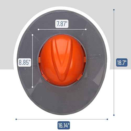 UNCO- Hard Hat Sun Shield, Grey, Full & Standard Brim Mesh Sunshade High Visibility Reflective, Hard Hat Sun Shade, Hard Hat Accessories, Hard Hat Visor, Hard Hat Shade, Hard Hat Neck Shade