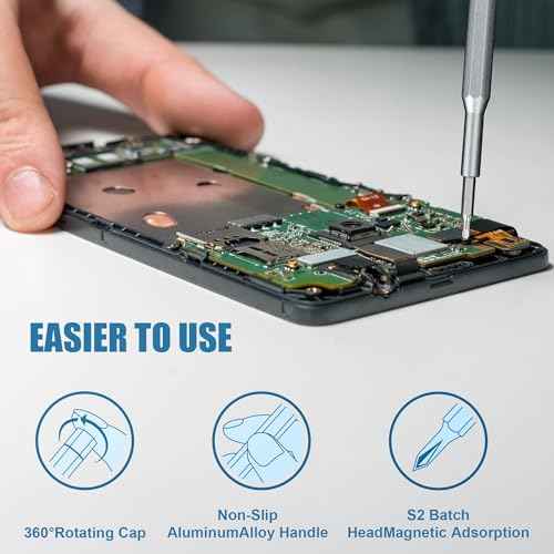 24-in-1 Professional Precision Magnetic Screwdriver Set, Small Screw Driver Set Kit for Fixing Electronics, Mini Tool Kits for Computer Repair, Phone, Watch, Laptop, PCs, Eyeglass- Alloy Tool Steel