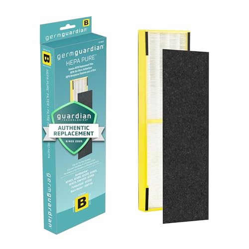 GermGuardian HEPA Air Purifier Filter Replacement - Captures 99.97% Pollutants & Odors for AC4825, AC4300 & More