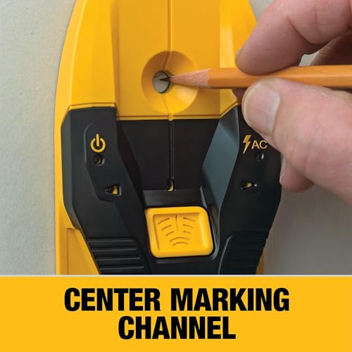 DEWALT Stud Finder Center-Find 3/4-Inch for Wood & Metal with LED Arrows