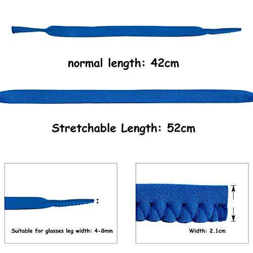 Frienda 6 Pieces Floating Neoprene Sunglasses Straps Floating Eyewear Retainer Holder for Sports Outdoors Water Activities