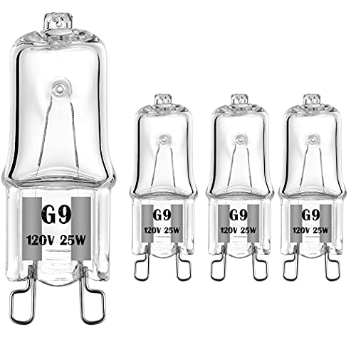 Microwave Light Bulbs W10709921 Replacement for Whirlpool KitchenAid Jenn-Air 120V 2,500h 4-Pack