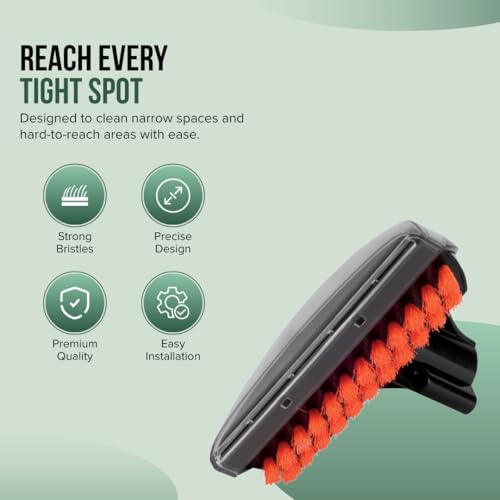 Selgo 6" Replacement Tough Stain Brush Tool for All Bissell Carpet Cleaners - Black