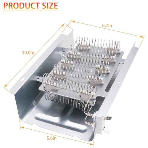Dryer Heating Element Kit Replace for Whirlpool WED7300DW1 WED7300DW0 WED7000DW1 WED6200SW0 WED7000DW2 WED7000DW0 WED5600SQ0 WED6200SW1 WED5320SQ0 WED5321SQ0 WED5500SQ0 WED5510VQ0