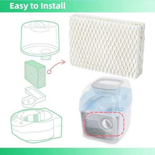 Kakofaci 6-Pack WF813 Humidifier Filters Replacement for Equate EQWF813 / RCM832N - White