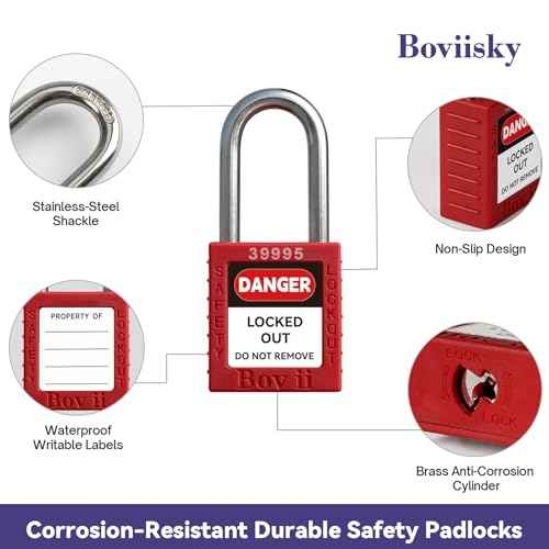 Lockout Tagout Locks- 2 Red Loto Locks,Lockout Tagout Keyed Different,2 Keys Per Lock,OSHA Compliant Lock Out Tag Out Safety Padlocks