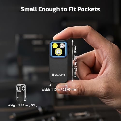 OLIGHT Oclip Pro Rechargeable EDC Clip-On Flashlight Black