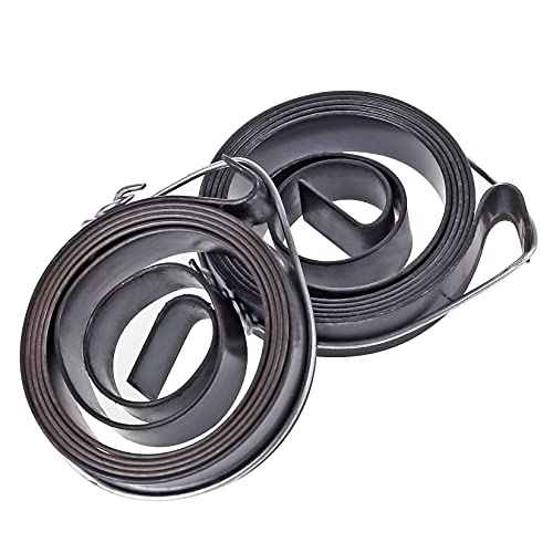 Pack of 2 Drill Press Return Spring, Quill Spring Feed Return Coil Spring Assembly, 2.2Ft Long, 35 x 8 x 0.8mm