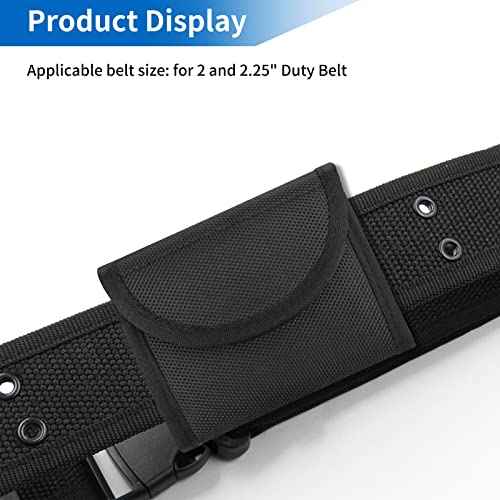 Double Glove Pouch for Duty Belt, 1680D Nylon Glove Holder Latex Disposable Pouch for Police Firefighter