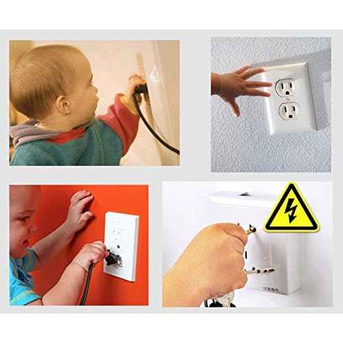 Vmaisi 62 Pieces Outlet Covers ChildProof Plug Protector - Baby Proofing Electrical Safety Outlet Plugs