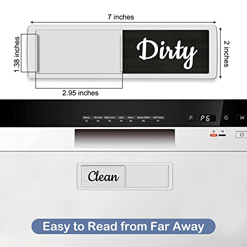 Oxepleus Clean Dirty Magnet for Dishwasher - Farmhouse A-Silver