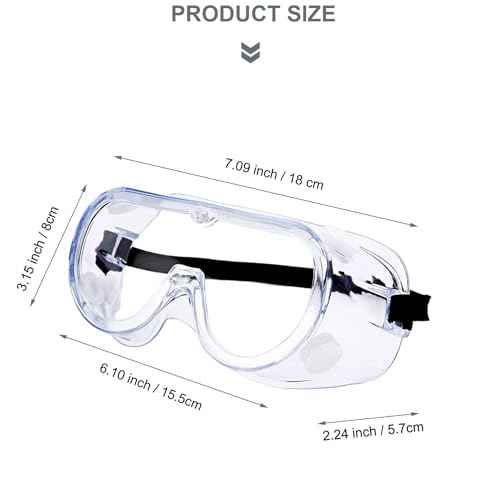 Safety Goggles Glasses Fit Over Eyeglasses Chemical Protective Splash Protection Eye Goggle For Science Eyewear