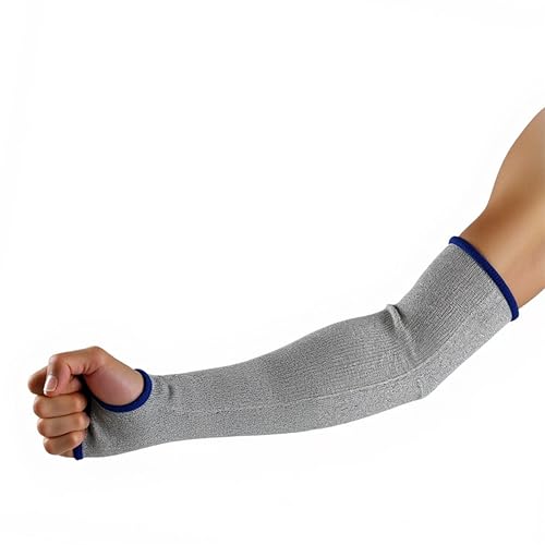 G & F PRODUCTS 100% Kevlar fiber by DuPont Cut Resistant Knit Sleeve, Sold by 6-piece pack