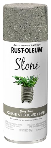 Rust-Oleum Gray Stone Spray Paint 12oz - Textured Natural Stone Finish