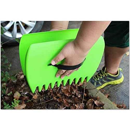 Leaf Grabber Set Paw Handheld Hazelnut Leaf Scoop Fast Lawn Remove Fallen Collection Great Tool Lawn Claw Leaf Blade Used to Pick Up Leaves, Grass Clippings, Trash (Green)