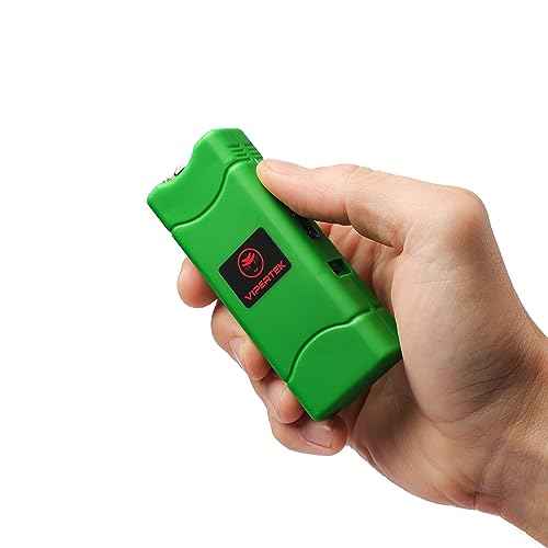 VIPERTEK VTS-881 Micro Stun Gun for Self Defense Rechargeable with LED Flashlight