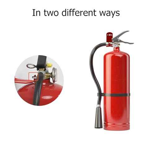 Fire Extinguisher Mount Wall Hook Bracket for Holding up to 20 lbs Extinguishers, Suited for Large and Small Dry Chemical and Water Extinguishers