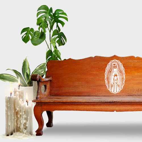 Virgin Mary Blessed Mother Stencil Template, Reusable Plastic Sheet, 8.5 x 11 Inch for Painting Walls, Wood, Glass, Scrapbooking, Arts and Crafts, DIY