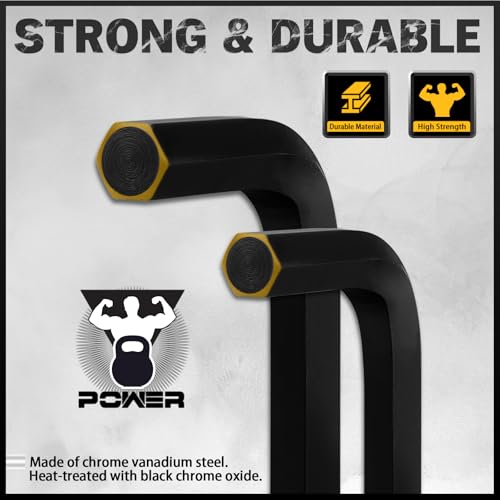 ELEAD 31-Piece Hex Key Set - SAE & Metric Allen Wrenches with Torque Handle