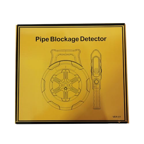 Pipe Blockage Detector, Water Pipe Locator Underground Diagnostic-Tool Wall Scanner Pipeline Blocking Clogging Scanner Plumbers Instrument For Metal PVC Water Pipes, 20M