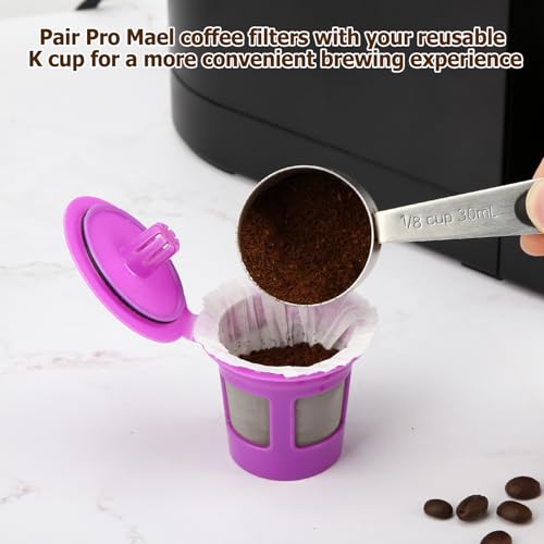 Pro Mael White Disposable K Cup Paper Filters 360 Count for Keurig 1.0 & 2.0