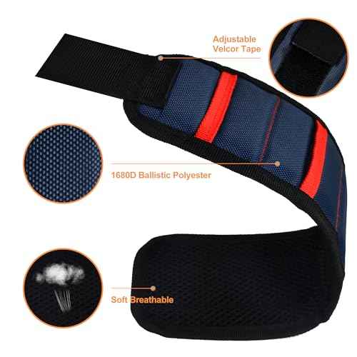 Magnetic Wristband for Tools Gifts for Men Powerful Magnets for Holding Screws Nail Stocking Stuffers Birthday Christmas Gifts for Dad Grandpa Husband Handyman Boyfriend Anniversary Fathers Day