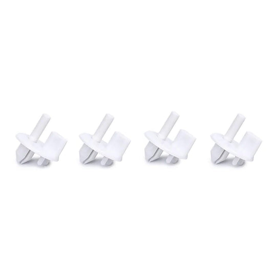 4 Pack 241993101 Refrigerator Shelf Support Clips for Frigidaire - Replaces 1513081, 240350802, AP4393090, AH2358879, PS2358879 - Crisper Cover Shelf Bracket Replacement Parts