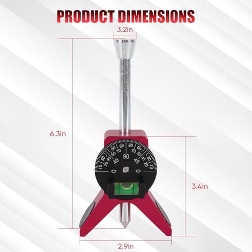 Magnetic Pipe Center Finder Tool, Y-Shape Pipefitter Gauge with