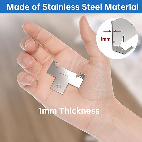 Famirion 24 Pack Metal Recessed Downlight C Clips for 5-6 Inch Retrofit Cans