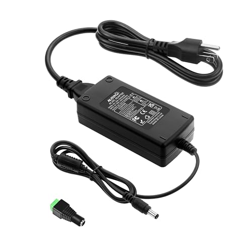 ALITOVE 12V 5A Power Supply Adapter 60W for LED Strips - 1 Pack