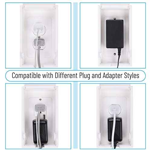 Bates - Baby Safety Outlet Cover Box, Outlet Covers Baby Proofing, Plug Covers for Electrical Outlets, Socket Covers for Outlets, Child Proof Outlet Cover, Outlet Box Cover