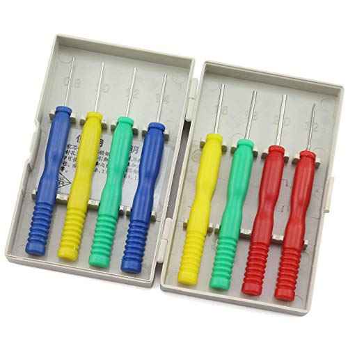 Tegg 8PCS/Set Hollow Needles Stainless Steel Non-Wetting Desoldering Hand Tool for DIP Electronic Components Dismantling Maintenance