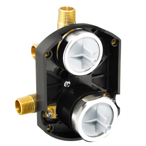 R22000-WS Brass Shower Diverter Valve 3-6 Setting Pressure Balance Control