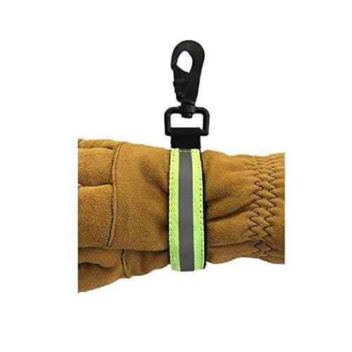 LINE2design-USA-Heavy Duty Firefighter Glovestrap with Green Reflective Trim, 1 Count (Pack of 1)