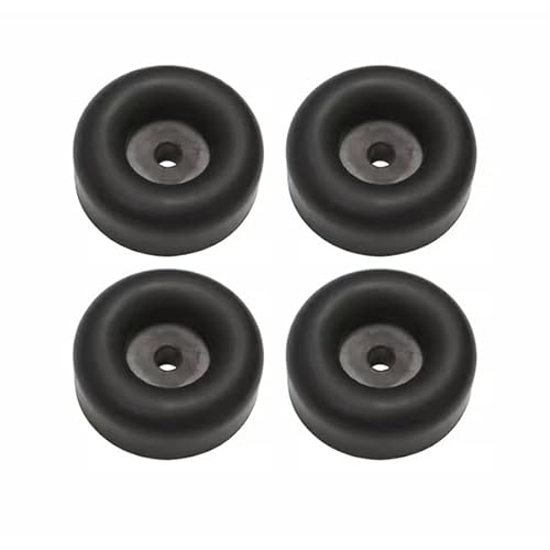 4 Pack Rubber Isolation Feet Pads Thick Rubber Washers,Round Rubber Bump Stops,Bumper Damping Pad,Vibration Damping Pads,2.5" Trailer Ramp Door Rubber Bumpers,Compatible with Truck Cargo Hatch