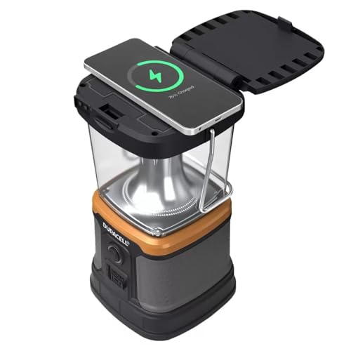 Duracell Rechargeable 3000 Lumens Lantern with Solar, USB & Qi Charging