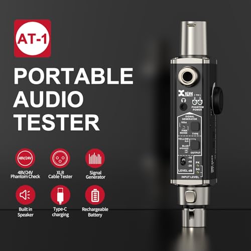 Xvive AT-1 Portable Audio Tester - Versatile Signal Generator & Cable Tester
