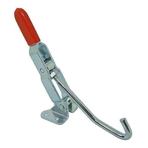 Toggle Clamp Heavy Duty J Hook Type Hand Tool 375 lbs Holding Capacity Durable Quick Release Latch