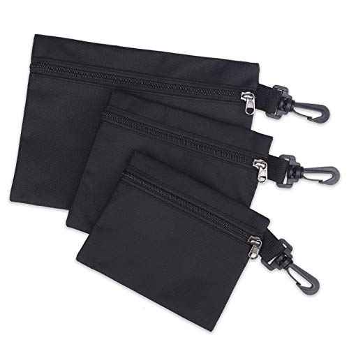 3 Pack Tool Bags Canvas,Premium Tool Pouch Zipper Bag,zipper pouch Heavy Duty Tool Pouch,Small Tool Bag,Zipper Pouch,Tool Pouches For Men/Car/Motorcycle