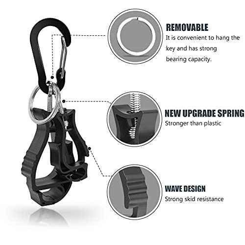 NANHONG 6 Pieces Glove Clips for Work Glove Holder Clip, Construction Worker for Glasses Helmets Gloves Holder Clip