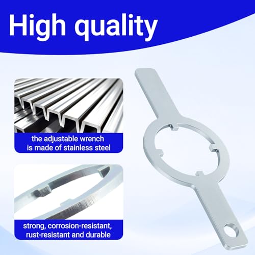 Ziyuan 21366 Spanner Wrench for Kenmore/Whirlpool Washer HD Tub Nut - TB123A Compatible Washer Adjustable Wrench for Washer Repair and Replacement, Interchangeable Drive Hub Kits (1 Pack)