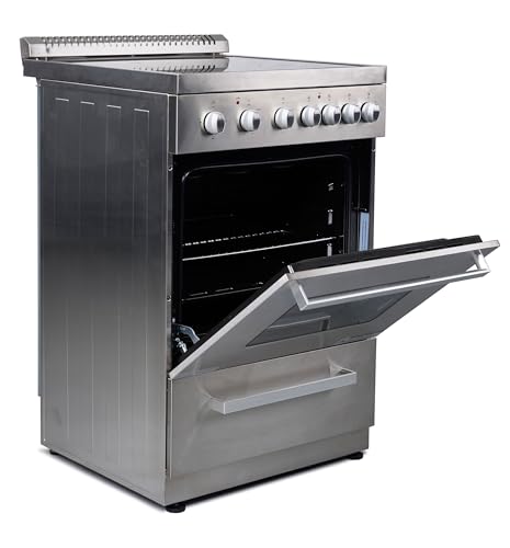 Stainless Steel 20-inch Premium Levella PRE2026GS Electric Range with 4 Burners and 2.1 Cu.Ft. Oven