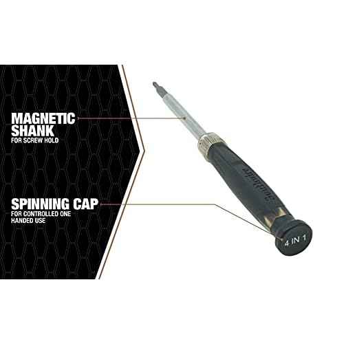 Southwire SD4N1P 4-in-1 Precision Screwdriver with Phillips and Slotted Bits